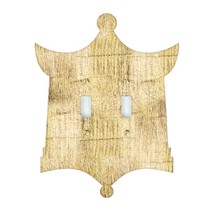Reverse Gold Pagoda Acrylic Switch Plates