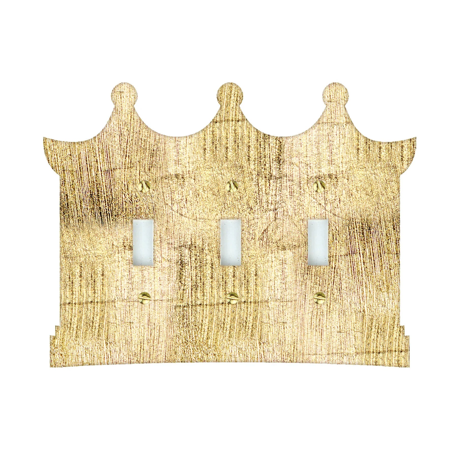 Reverse Gold Pagoda Acrylic Switch Plates