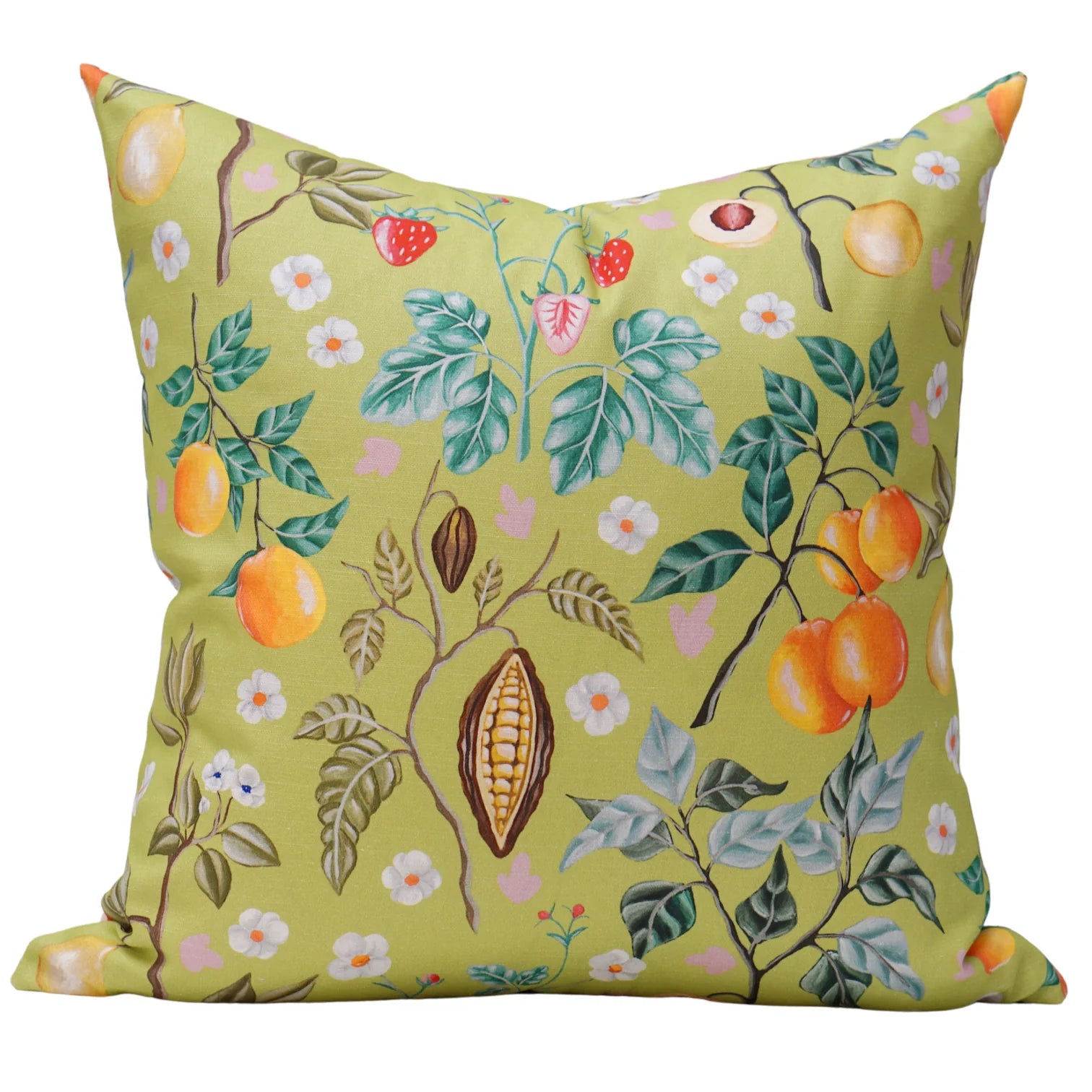 Harvest Garden Pillow in Chartreuse