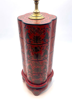 Red Lacquer Box Lamp