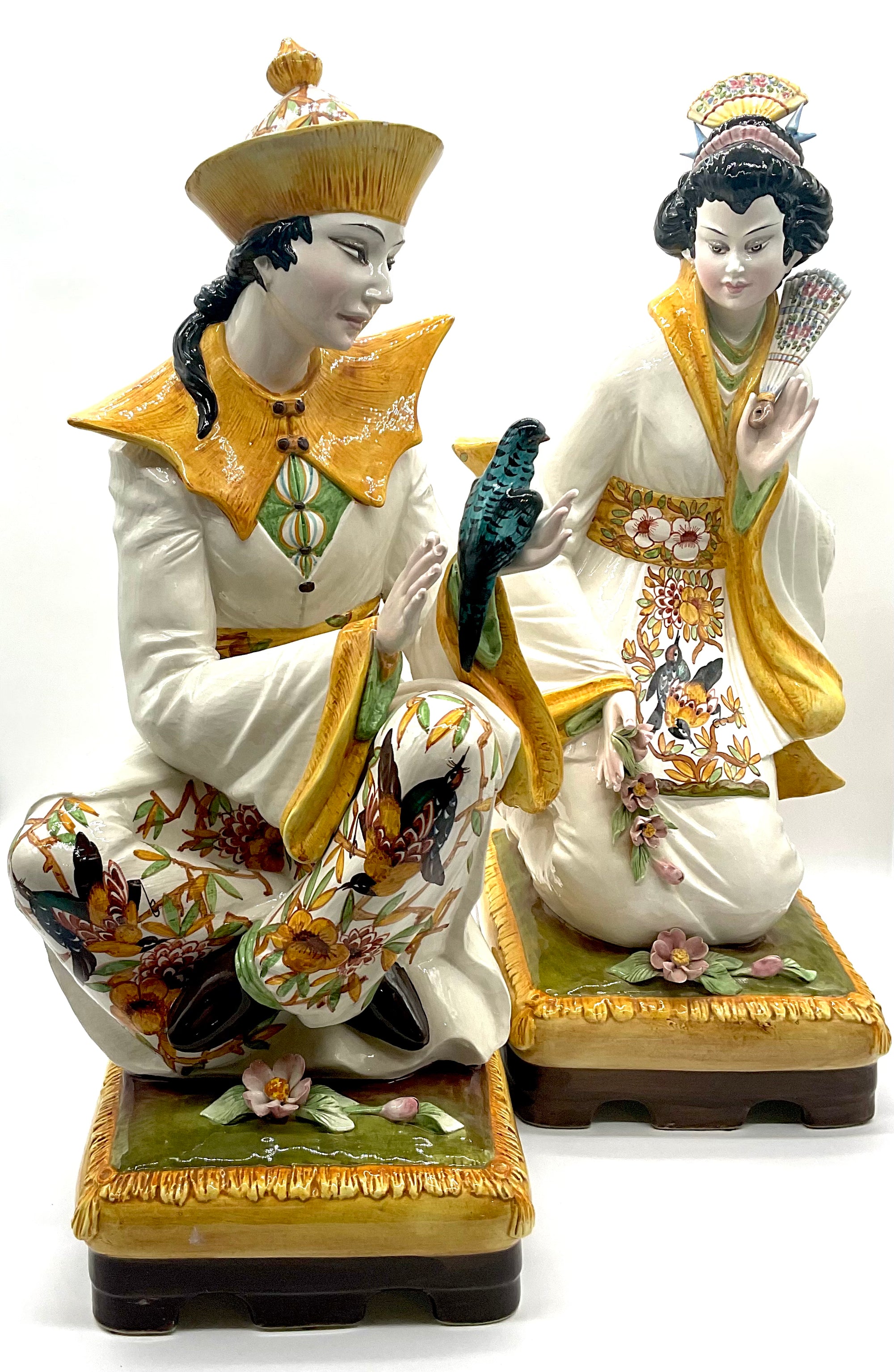 Asian Figures-(Lamp Base) Pr.