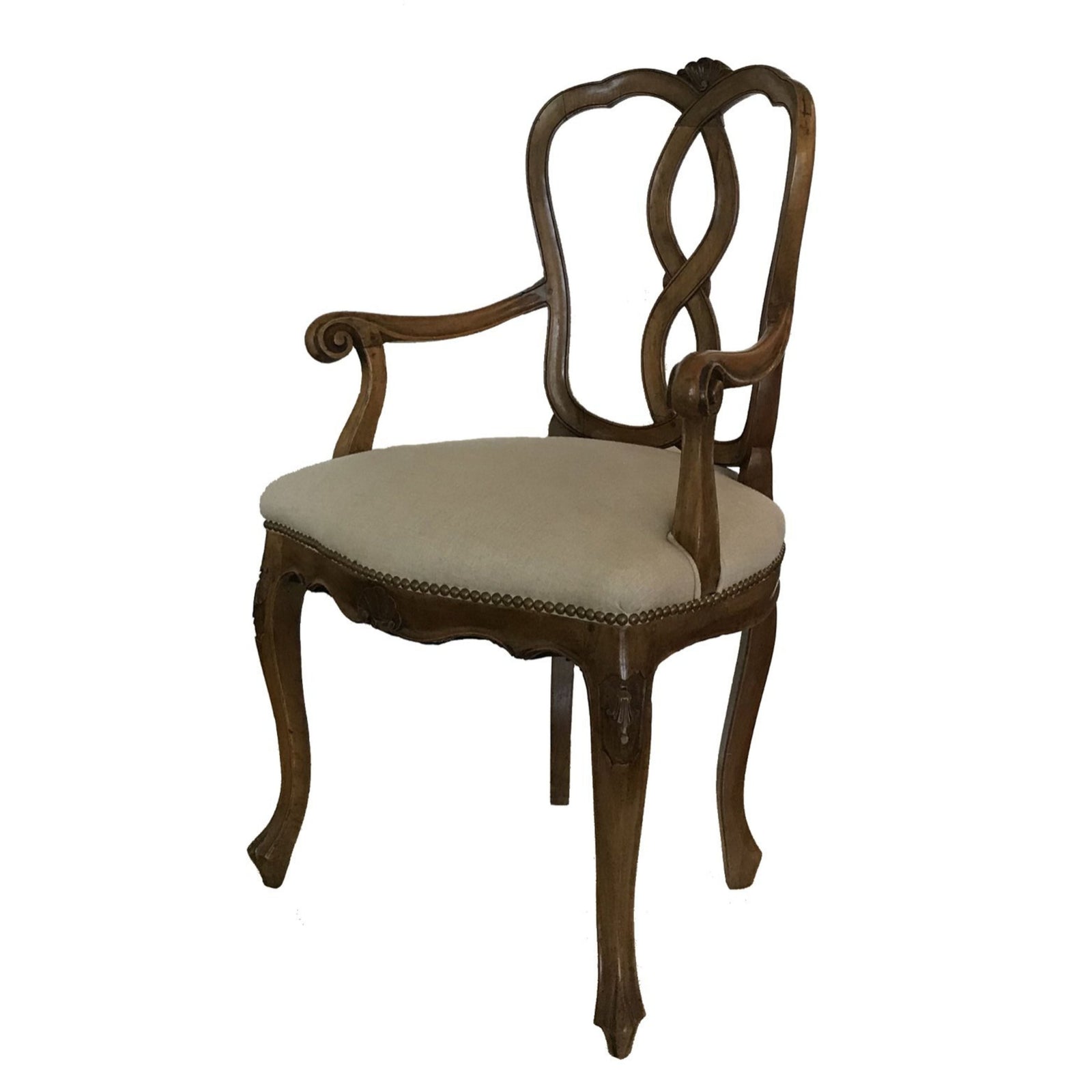 Pair of 19th Century Italian Hand Carved Chairs