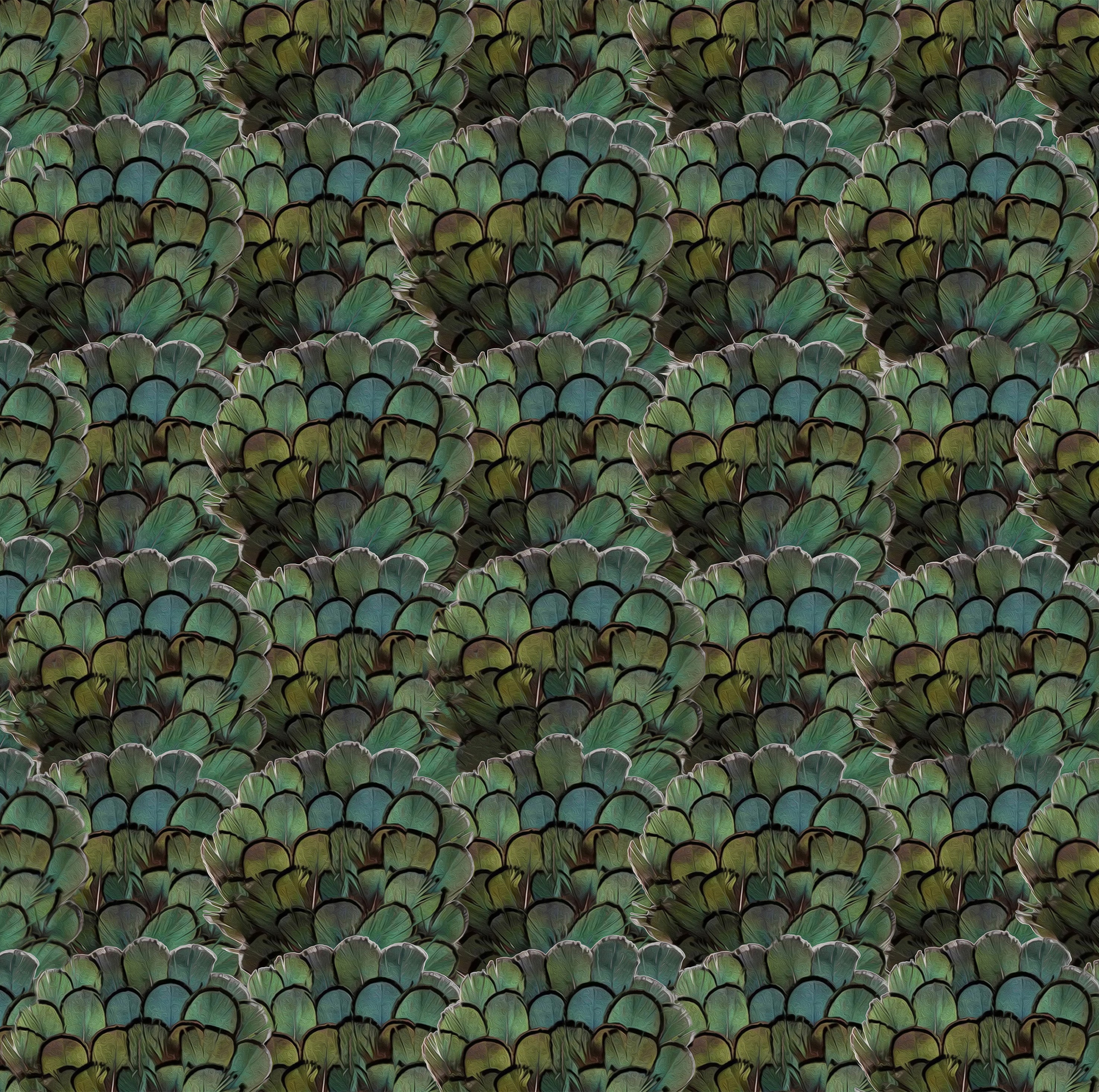 Gem Feathers Wallcovering