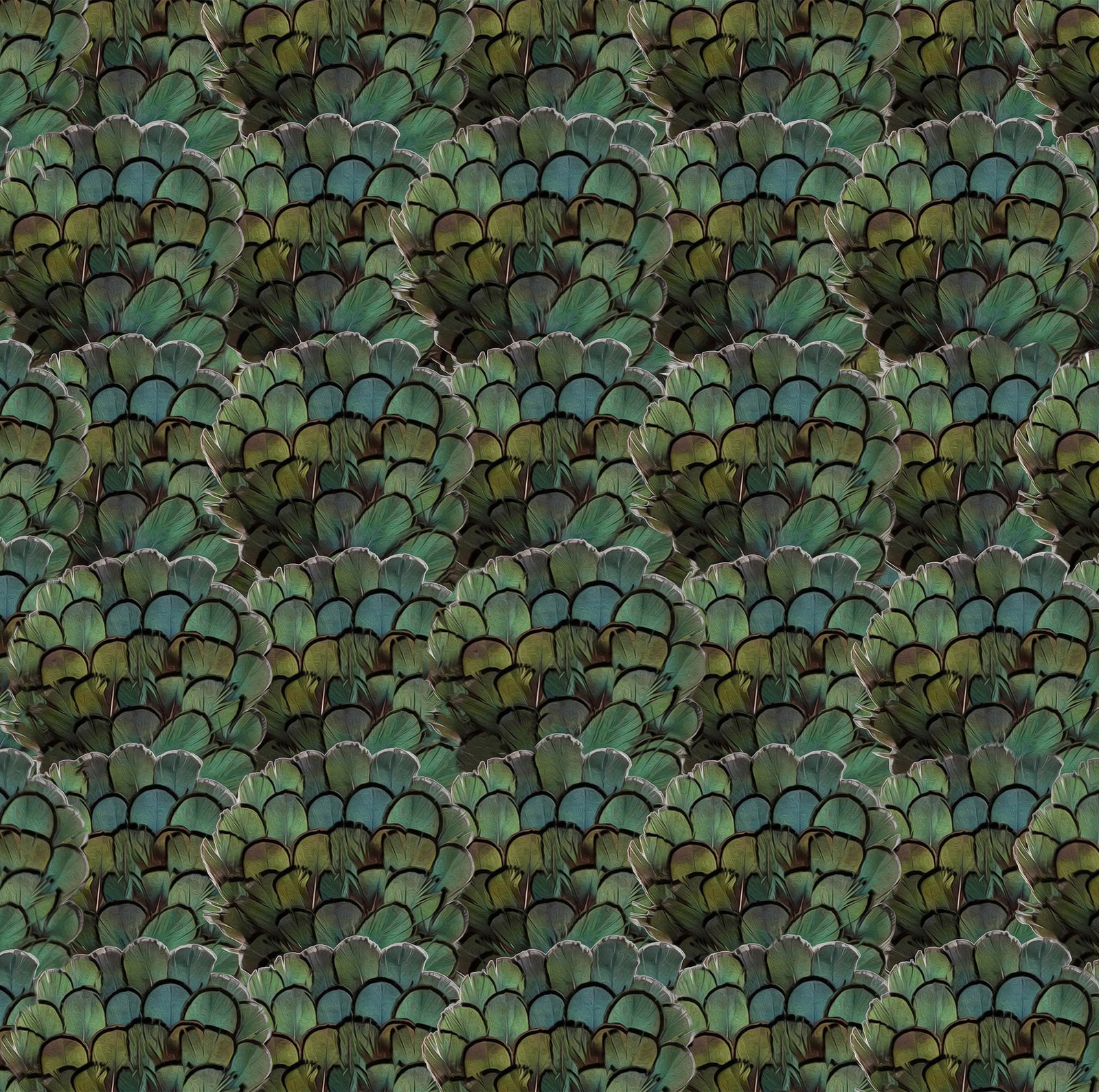 Gem Feathers Wallcovering