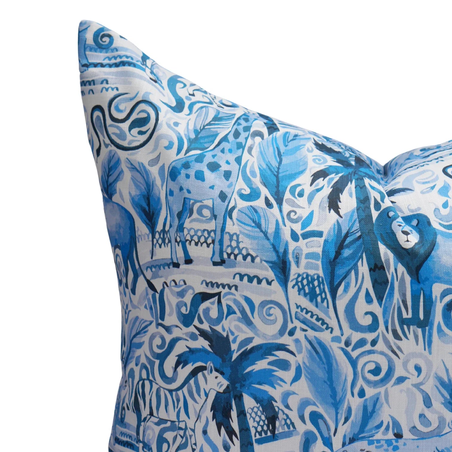 Journey in the Jungle in Blue Mono