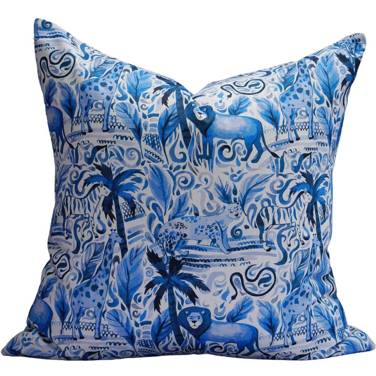 Journey in the Jungle in Blue Mono