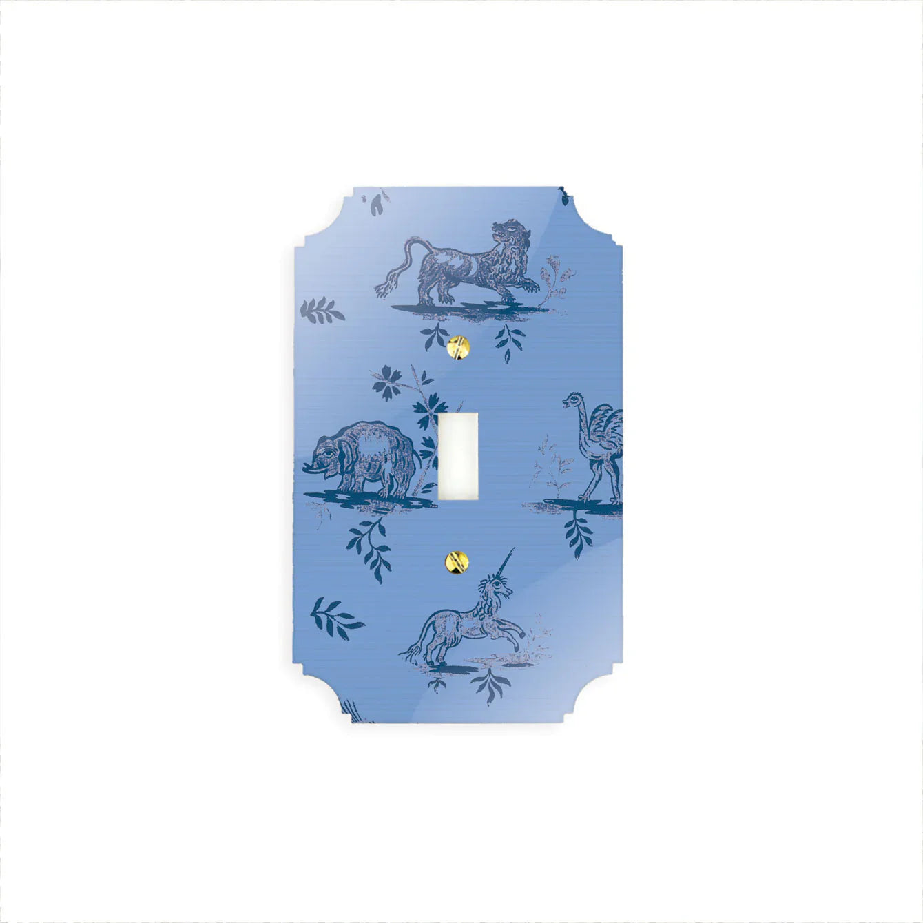 Blue LaToile Acrylic Switch Plates