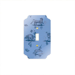 Blue LaToile Acrylic Switch Plates