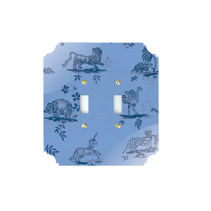 Blue LaToile Acrylic Switch Plates
