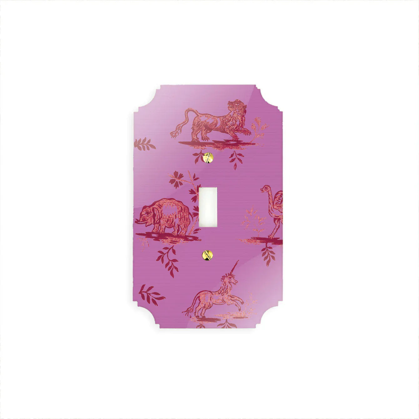 Pink LaToile Acrylic Switch Plates