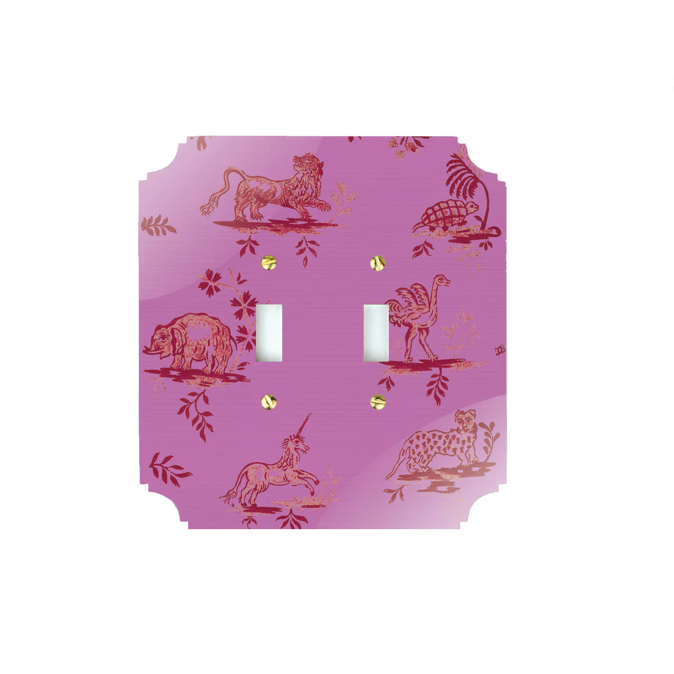 Pink LaToile Acrylic Switch Plates