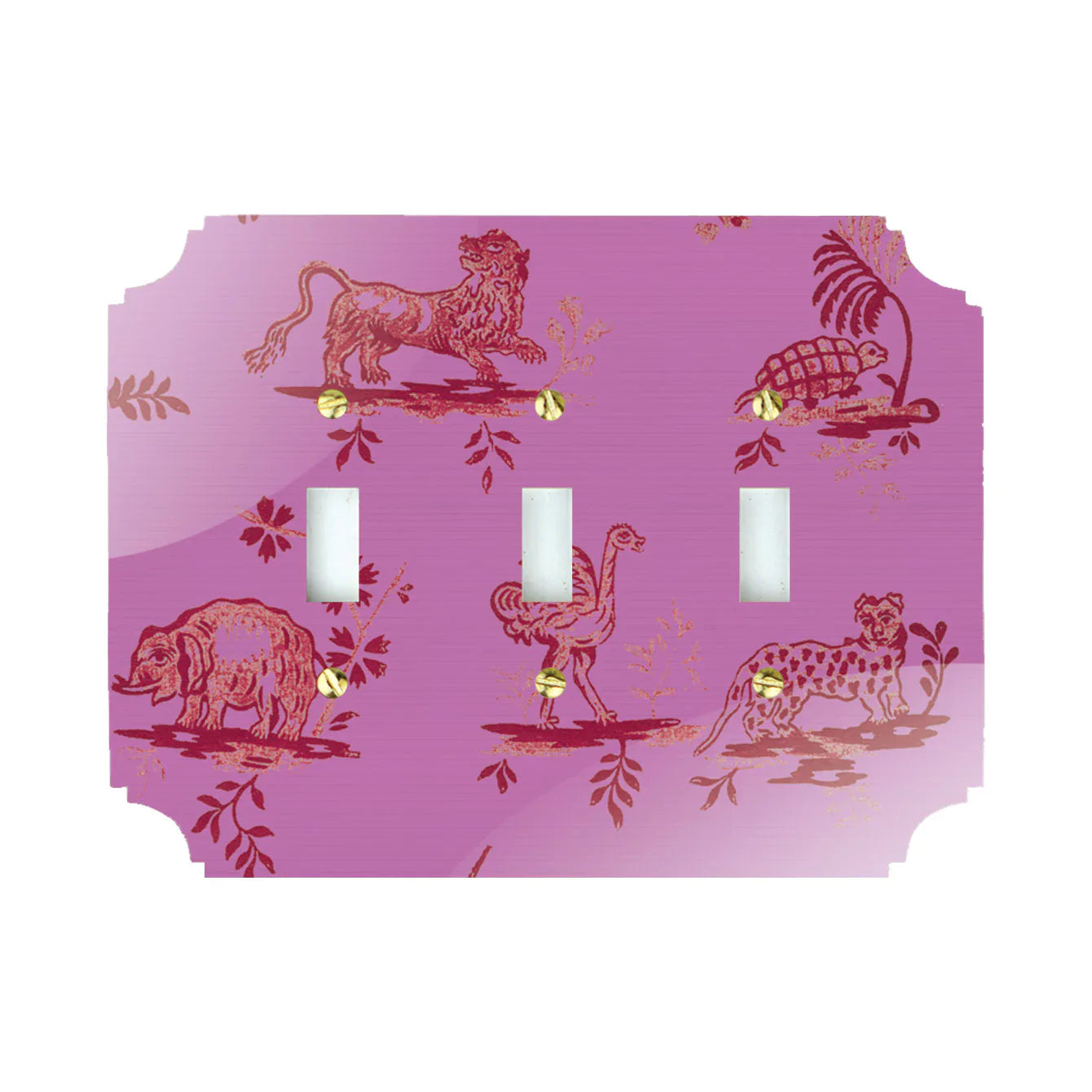 Pink LaToile Acrylic Switch Plates