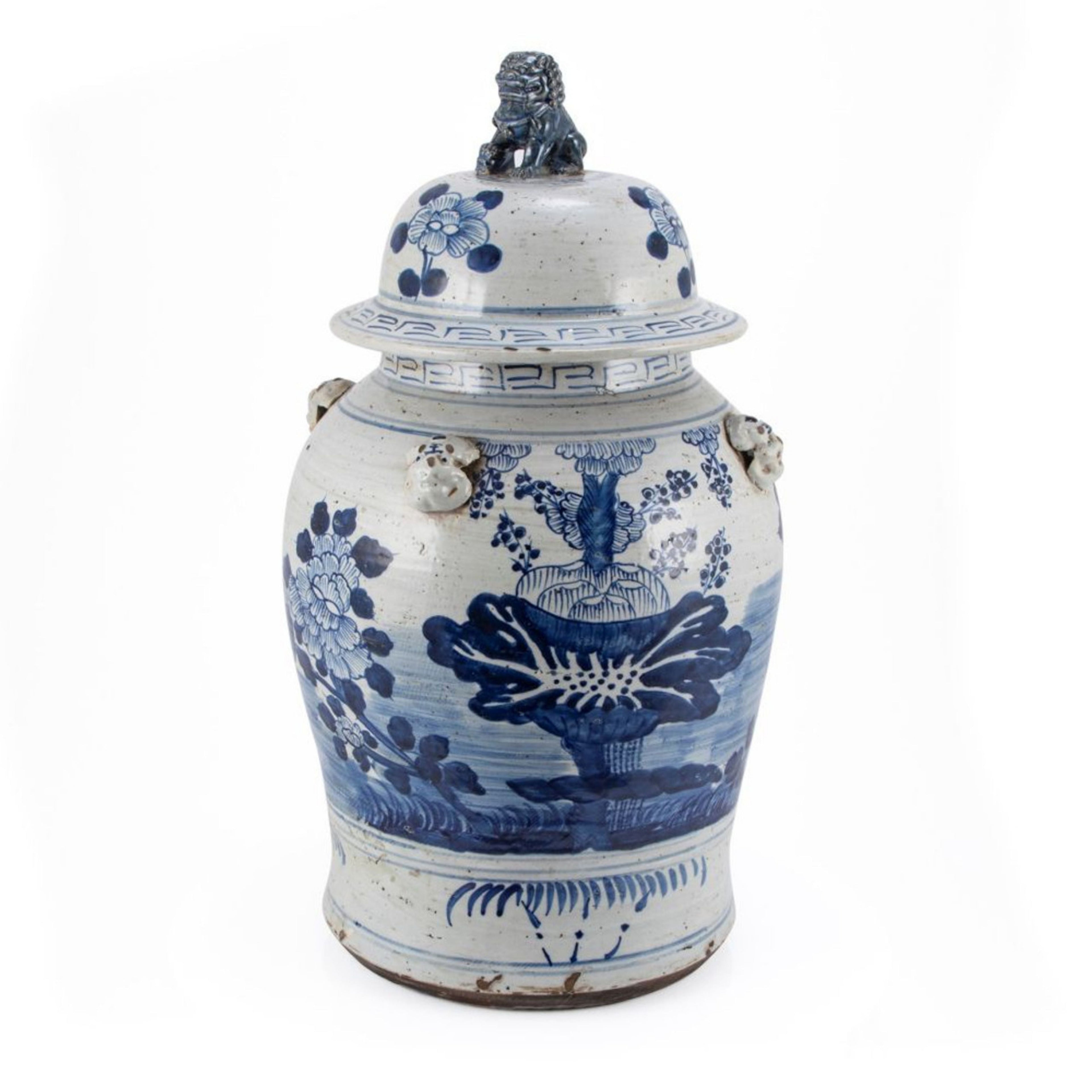 Large Temple Jar with Four Season Plants