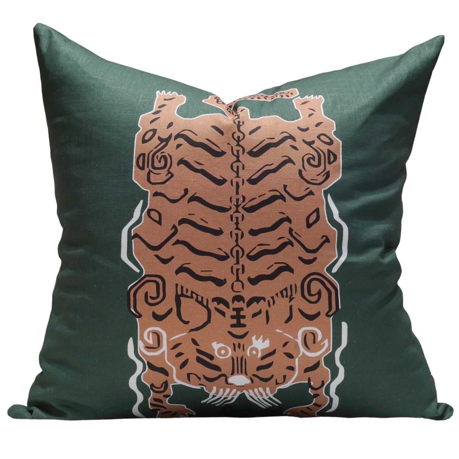 Le Tibetan en Solo Pillow in Green