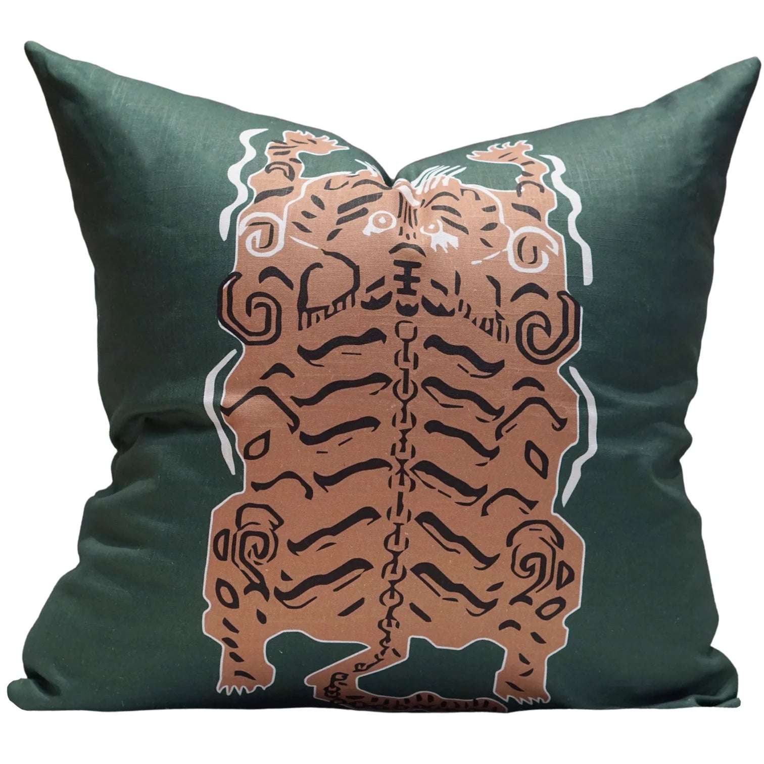 Le Tibetan en Solo Pillow in Green