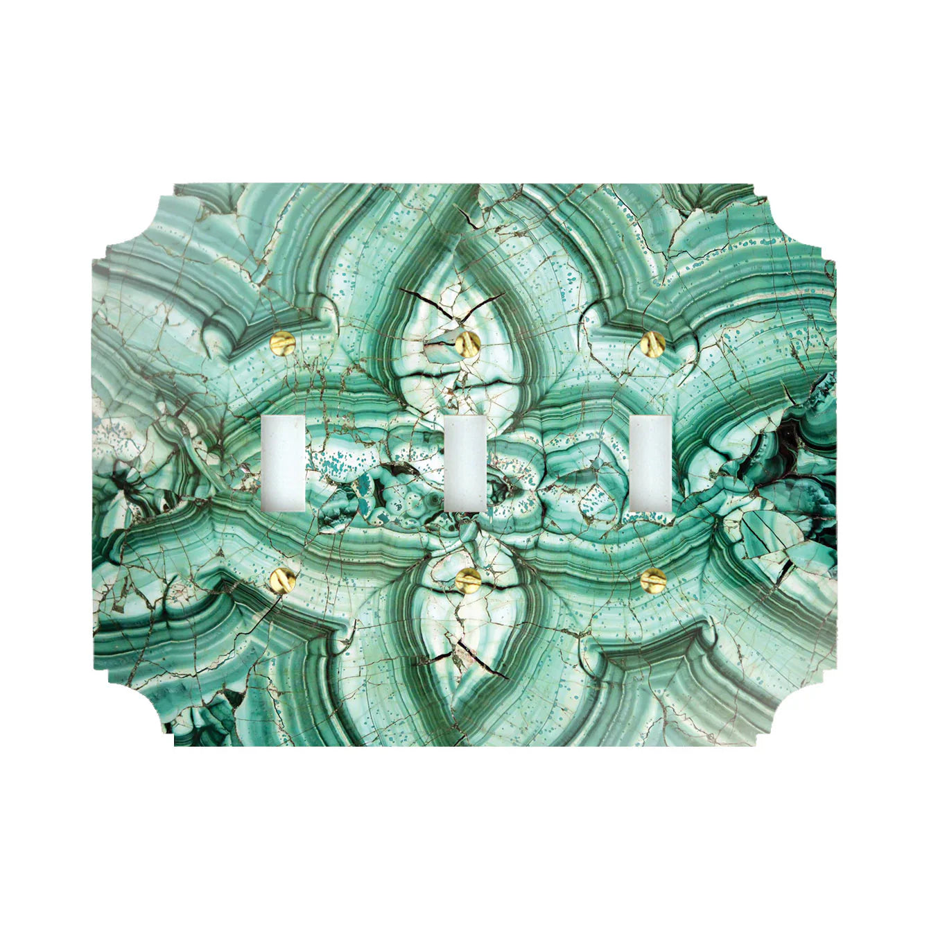 Malachite Acrylic Switch Plates