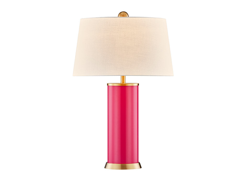 Melissa Table Lamp in Fuchsia Rose