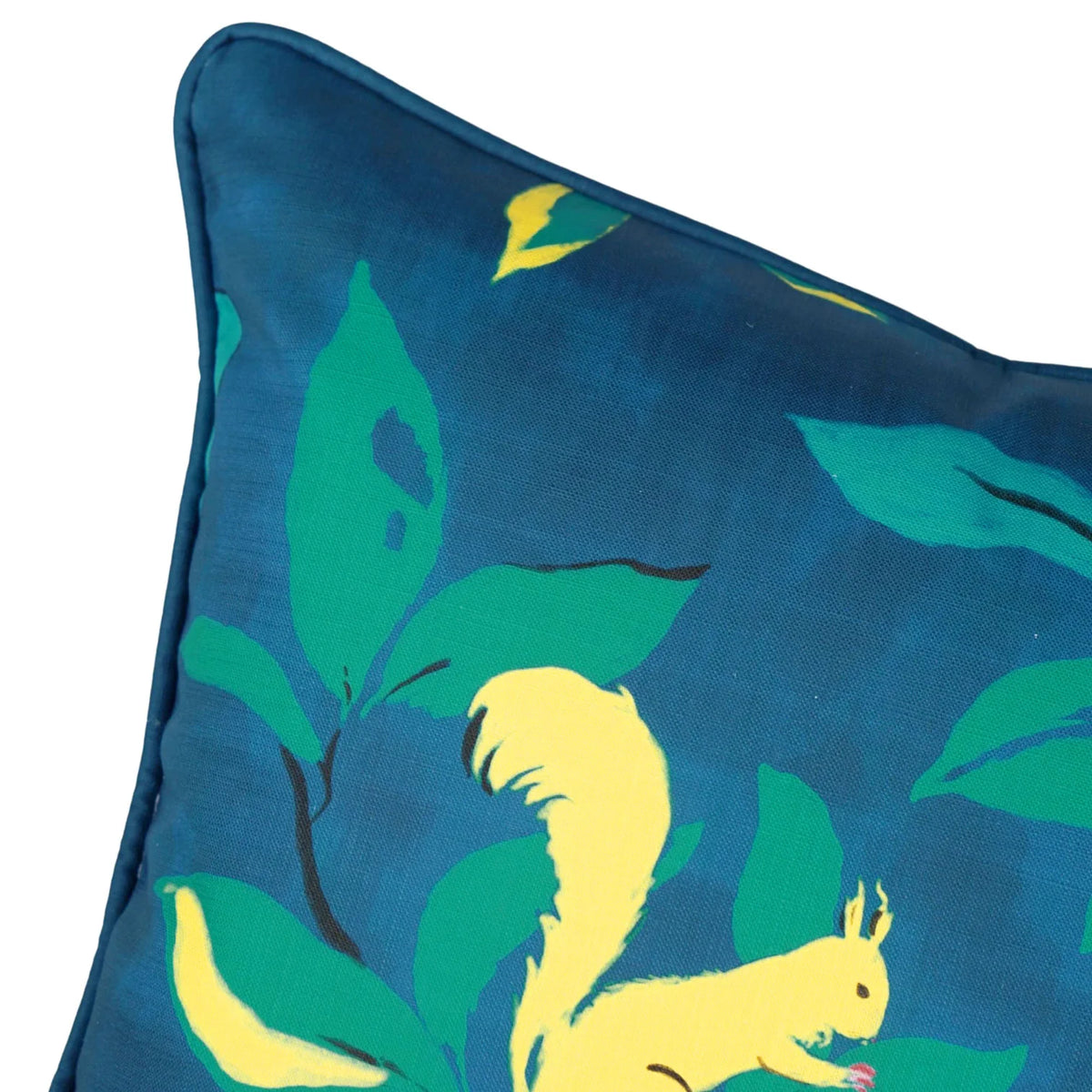 Magnolias Pillow in Blue