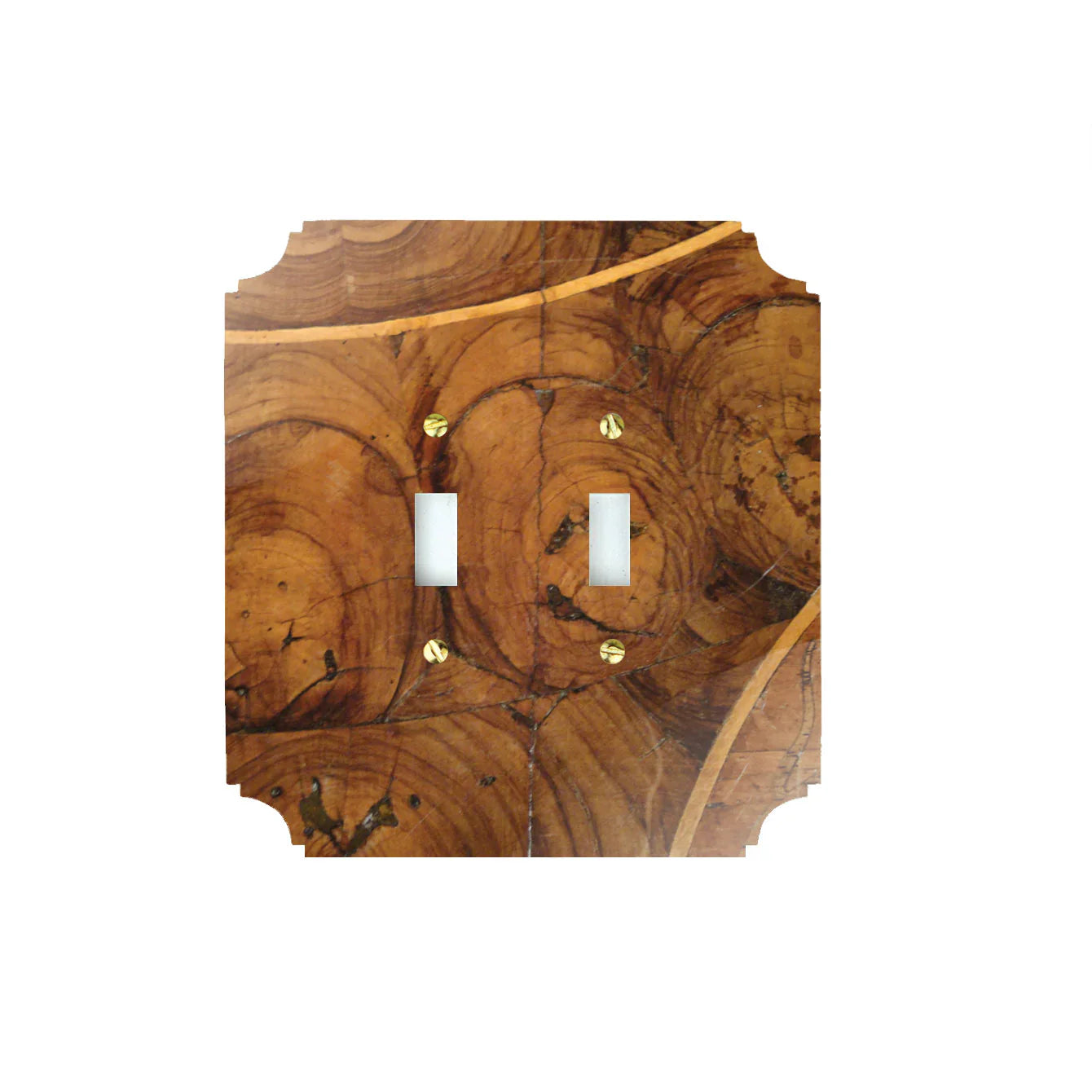 Oysterwood Veneer Acrylic Switch Plates