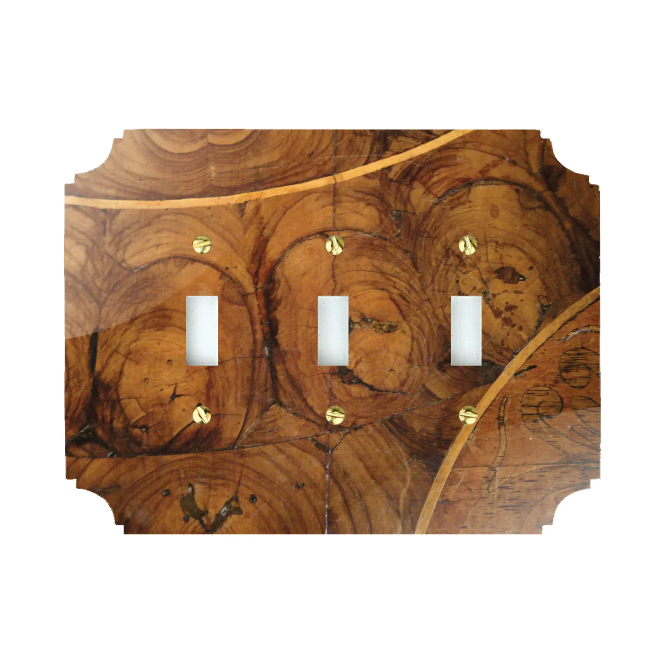 Oysterwood Veneer Acrylic Switch Plates