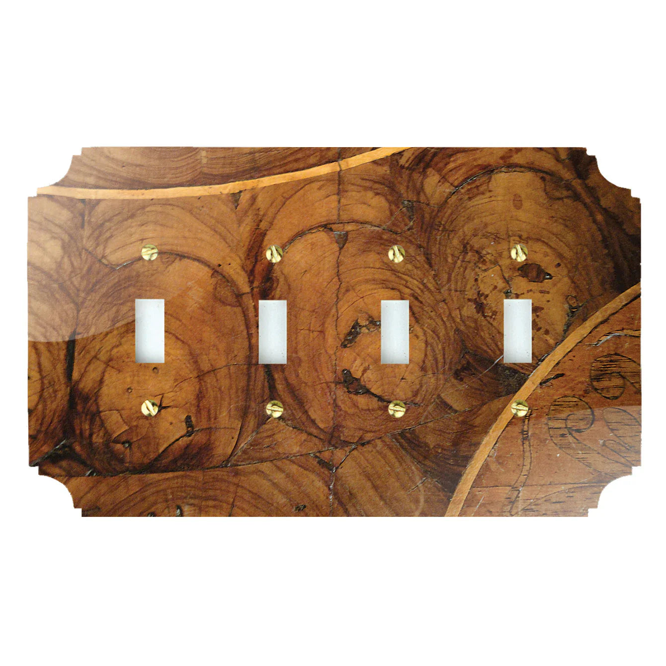 Oysterwood Veneer Acrylic Switch Plates