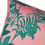 Parrots Pillow in Pink & Green