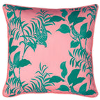 Parrots Pillow in Pink & Green
