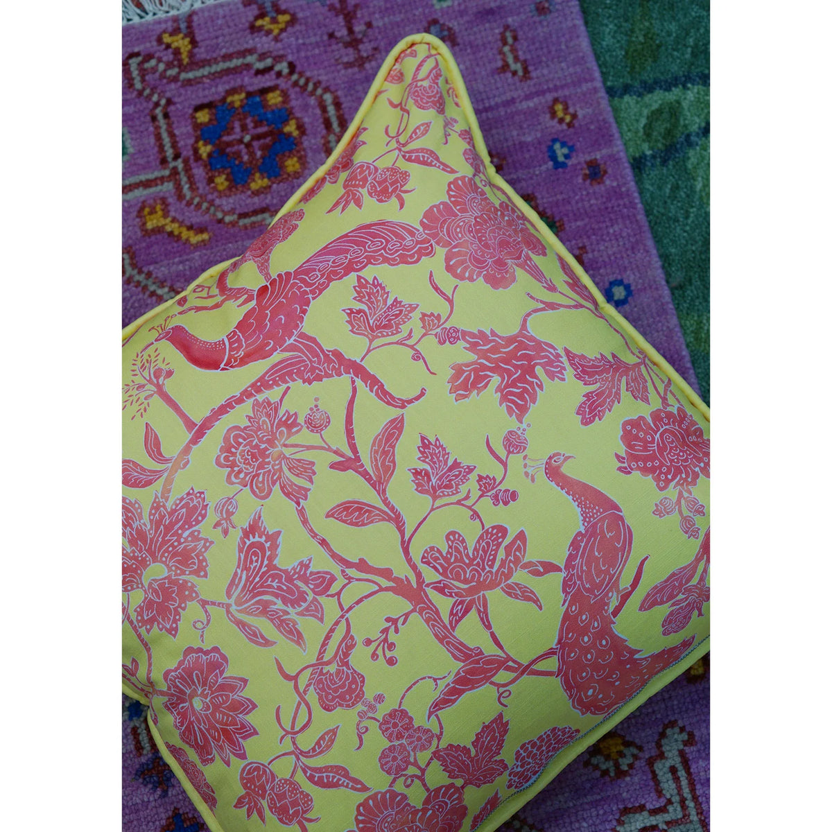 Peacock Batik in Peony