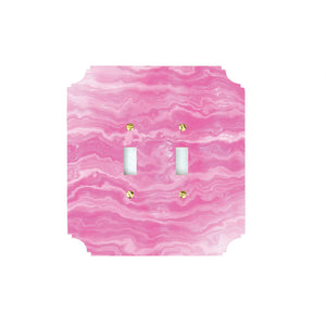 Pink Agate Acrylic Switch Plates