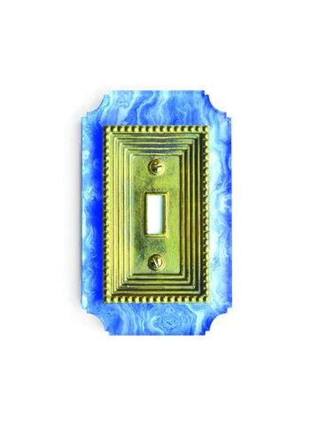 Georgian Acrylic & Brass Switch Plates