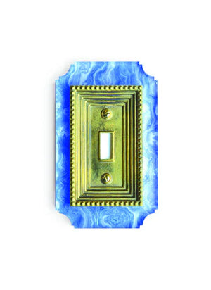 Georgian Acrylic & Brass Switch Plates