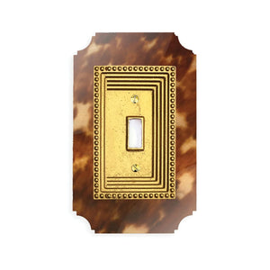 Georgian Acrylic & Brass Switch Plates