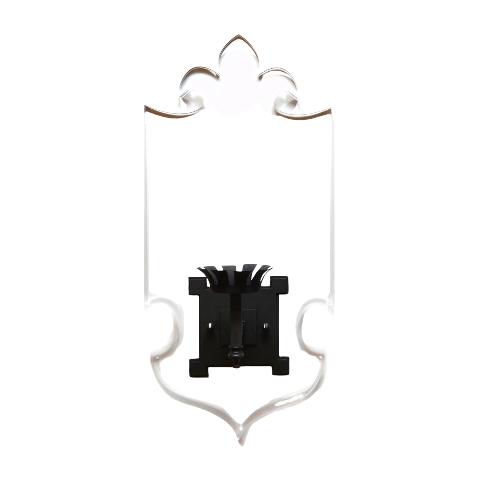 Fleur de Lis Acrylic Sconce