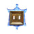 Pagoda Double Acrylic & Brass Switch Plates