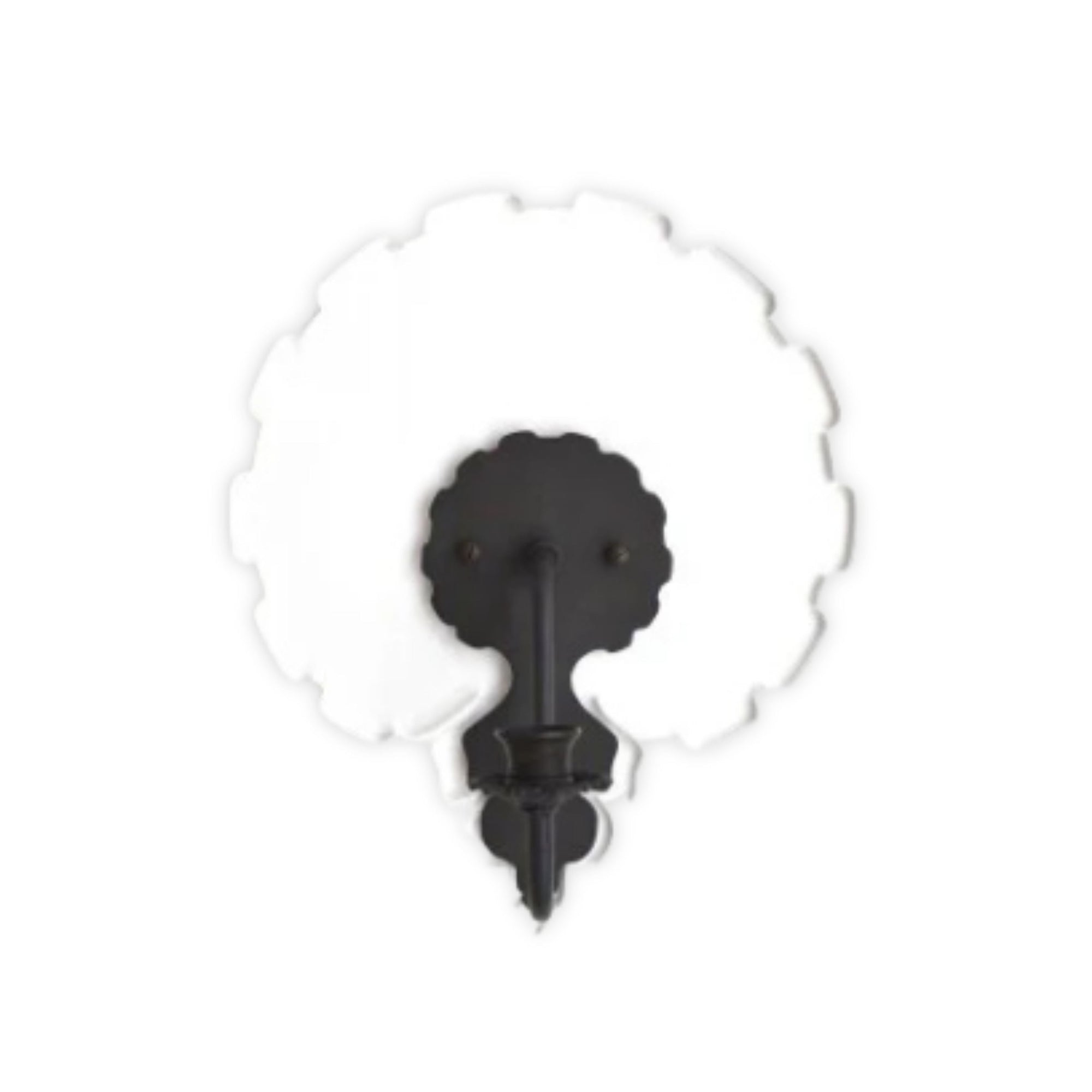Clear Scallop Acrylic Sconce