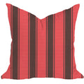 Riviera Stripes Pillow in Brick & Brown