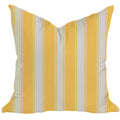 Riviera Stripes Pillow in Sunflower & Stone