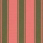 Riviera Stripes Pillow in Rose Pink & Olive Green