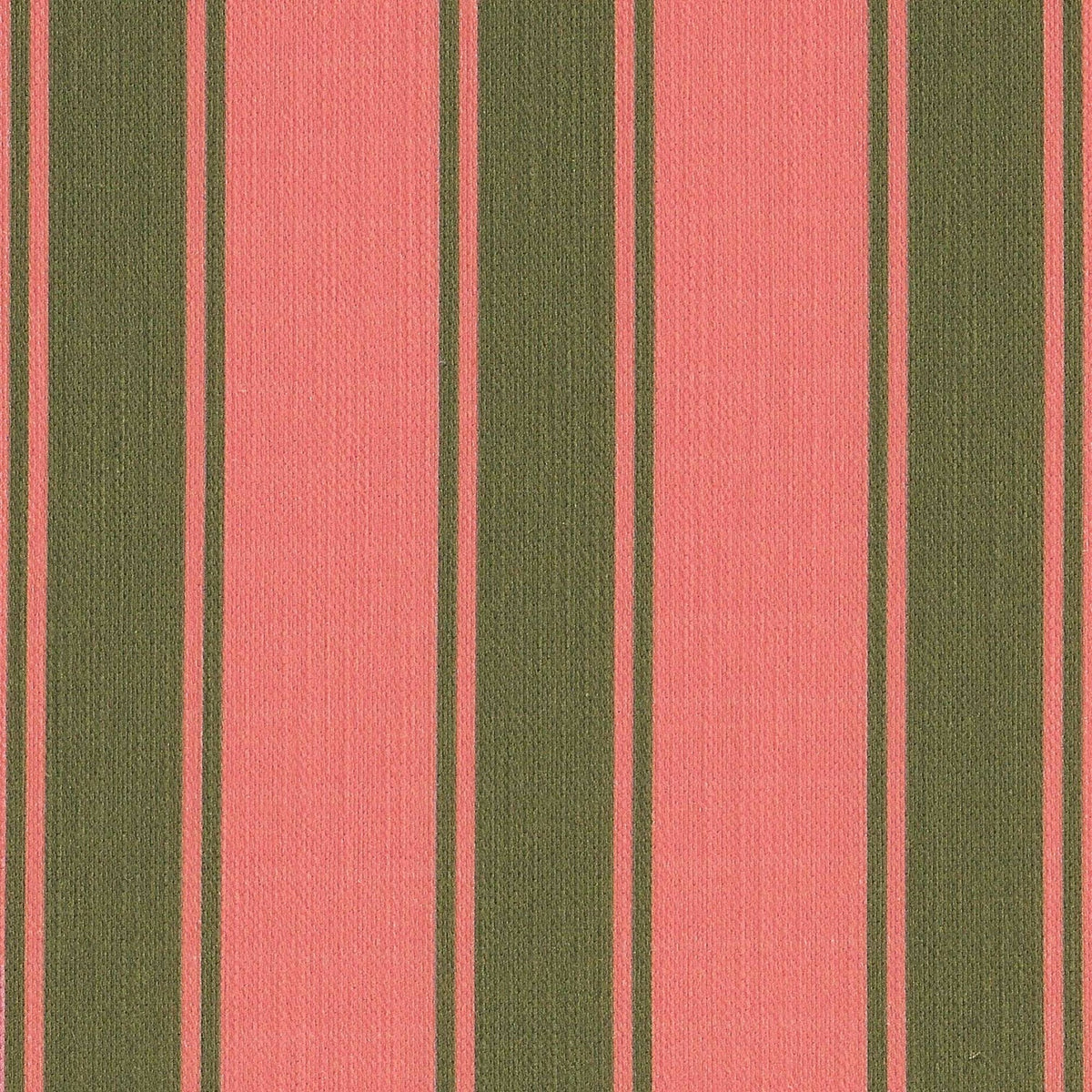 Riviera Stripes Pillow in Rose Pink & Olive Green