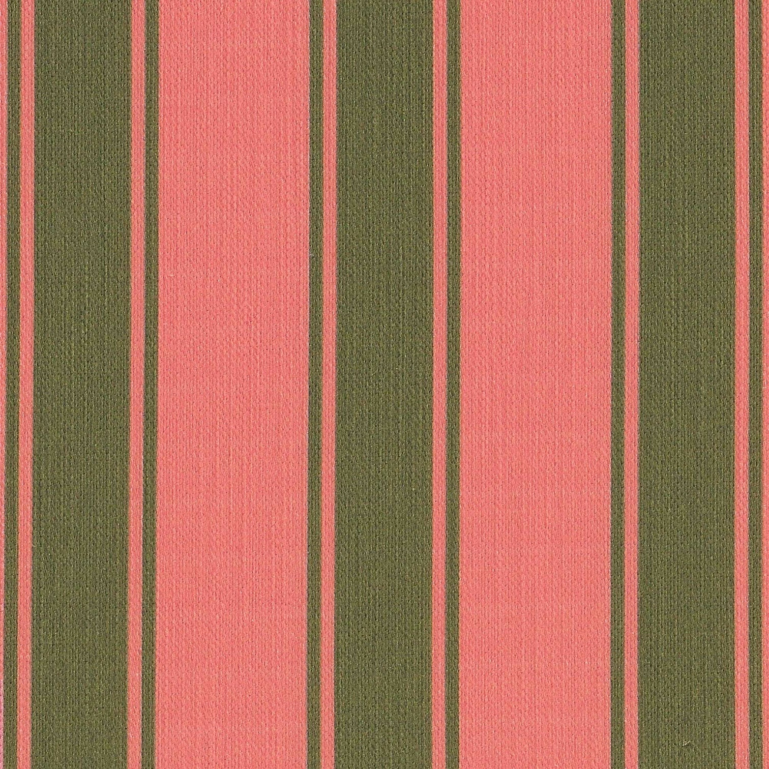Riviera Stripes Pillow in Rose Pink & Olive Green