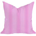 Riviera Stripes Pillow in Blush & True Pink