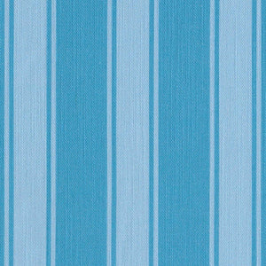 Riviera Stripes Pillow in Porcelain & Sky Blue