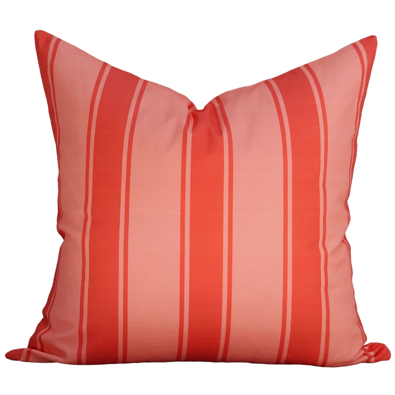 Riviera Stripes Pillow in Strawberry & Cherry