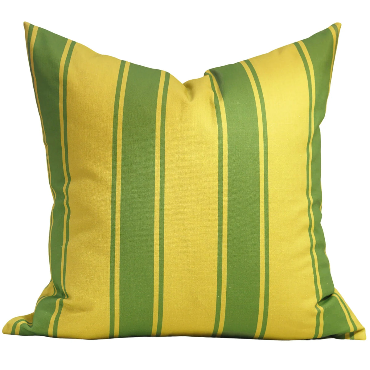 Riviera Stripes Pillow in Shamrock & Chartreuse