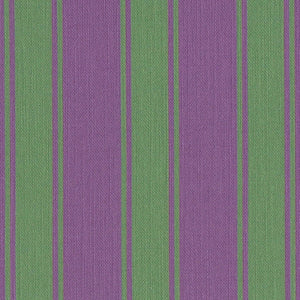 Riviera Stripes Pillow in Violet & Leaf