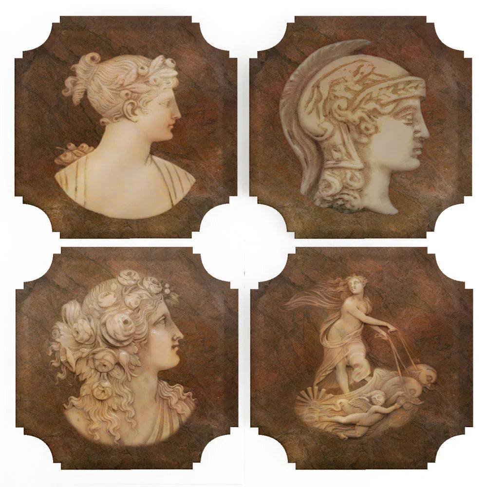 Roman Intaglios Acrylic Coasters