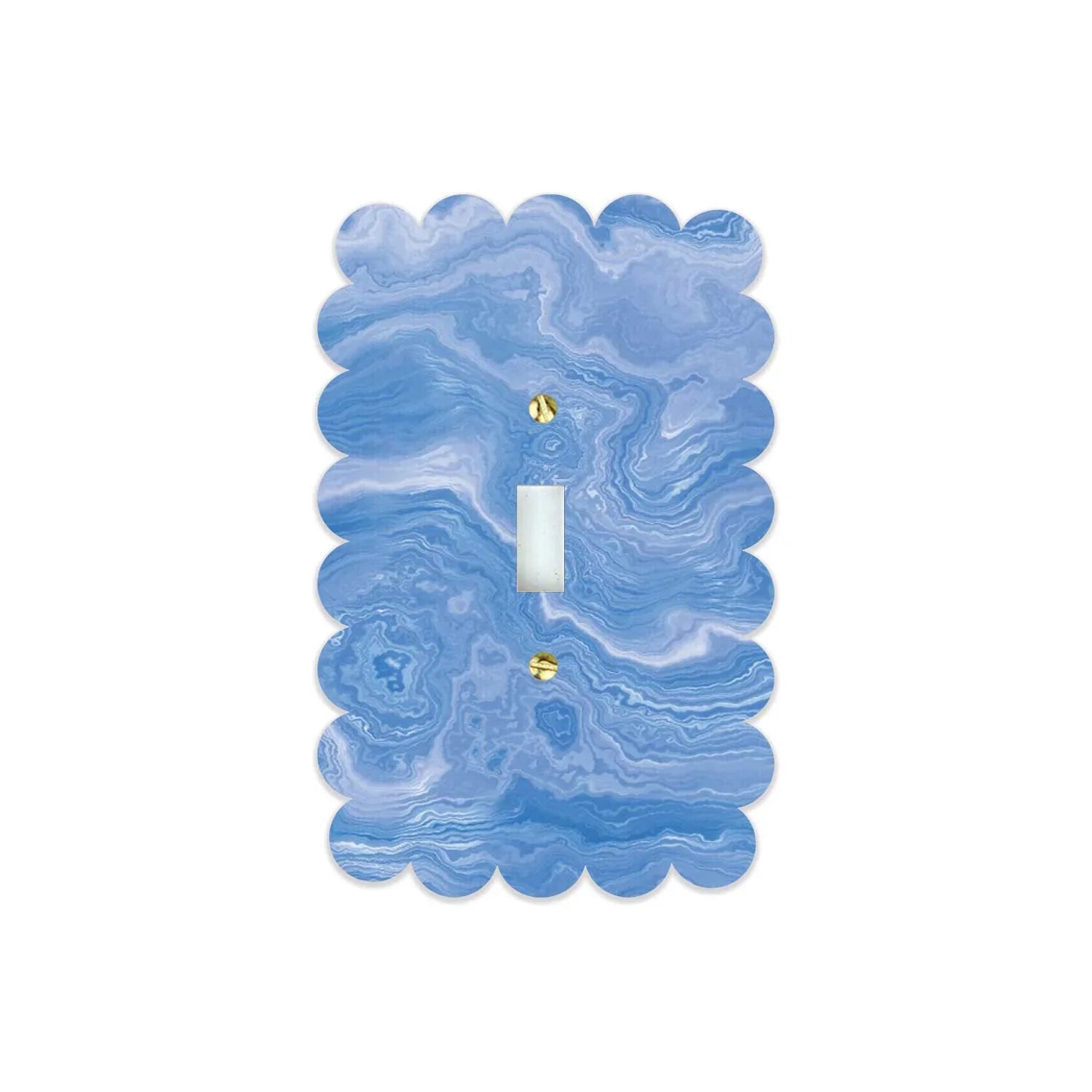 Sassy Blue Agate Acrylic Switch Plates