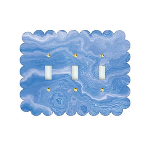 Sassy Blue Agate Acrylic Switch Plates