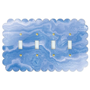 Sassy Blue Agate Acrylic Switch Plates