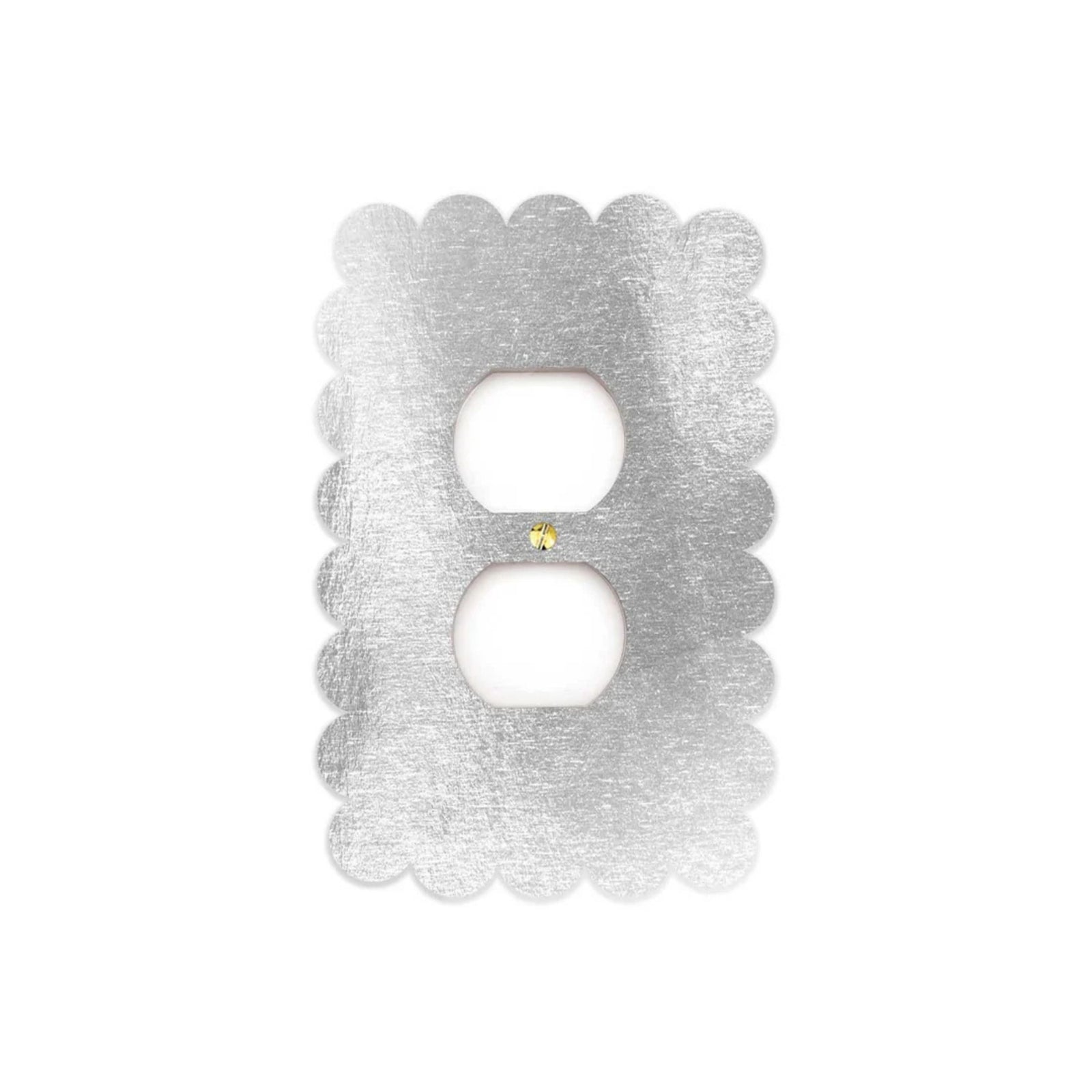 Sassy Silver Leaf Outlet Cover